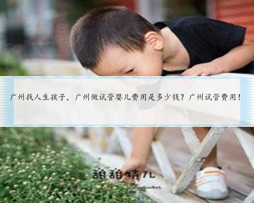 广州找人生孩子，广州做试管婴儿费用是多少钱？广州试管费用！