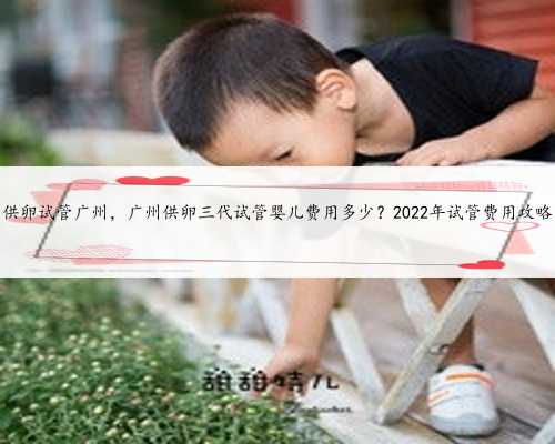 供卵试管广州，广州供卵三代试管婴儿费用多少？2022年试管费用攻略