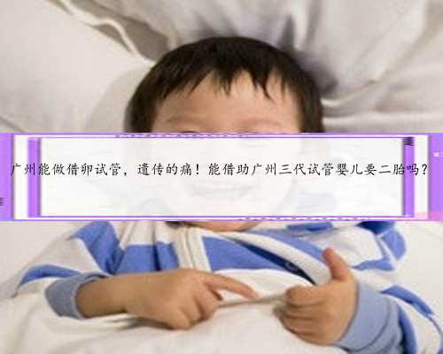 广州能做借卵试管，遗传的痛！能借助广州三代试管婴儿要二胎吗？