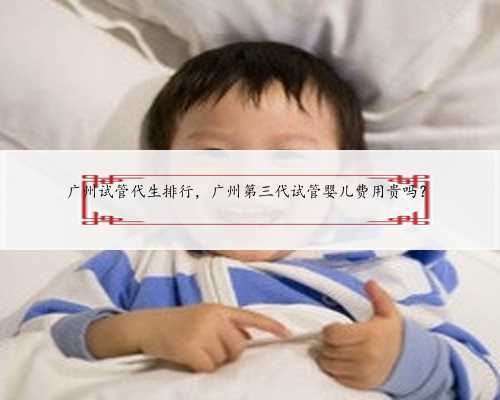 广州试管代生排行，广州第三代试管婴儿费用贵吗？